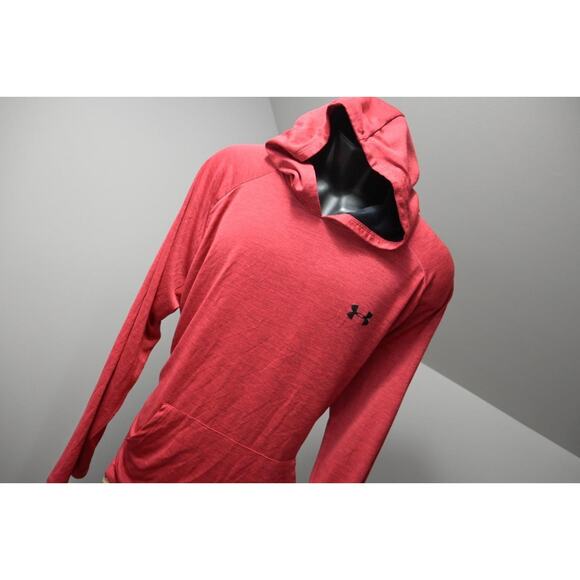 Under Armour Hoodie Red Thin Pull Over Athletic Sweatshirt Mens Sz 2XL XXL - Picture 4 of 10